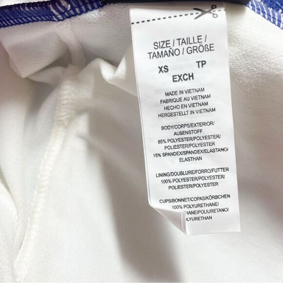 NWT Kate Spade Zigzag Floral Bow-Strap V-neck One-Piece Swimsuit Women’s Size XS - Picture 14 of 15